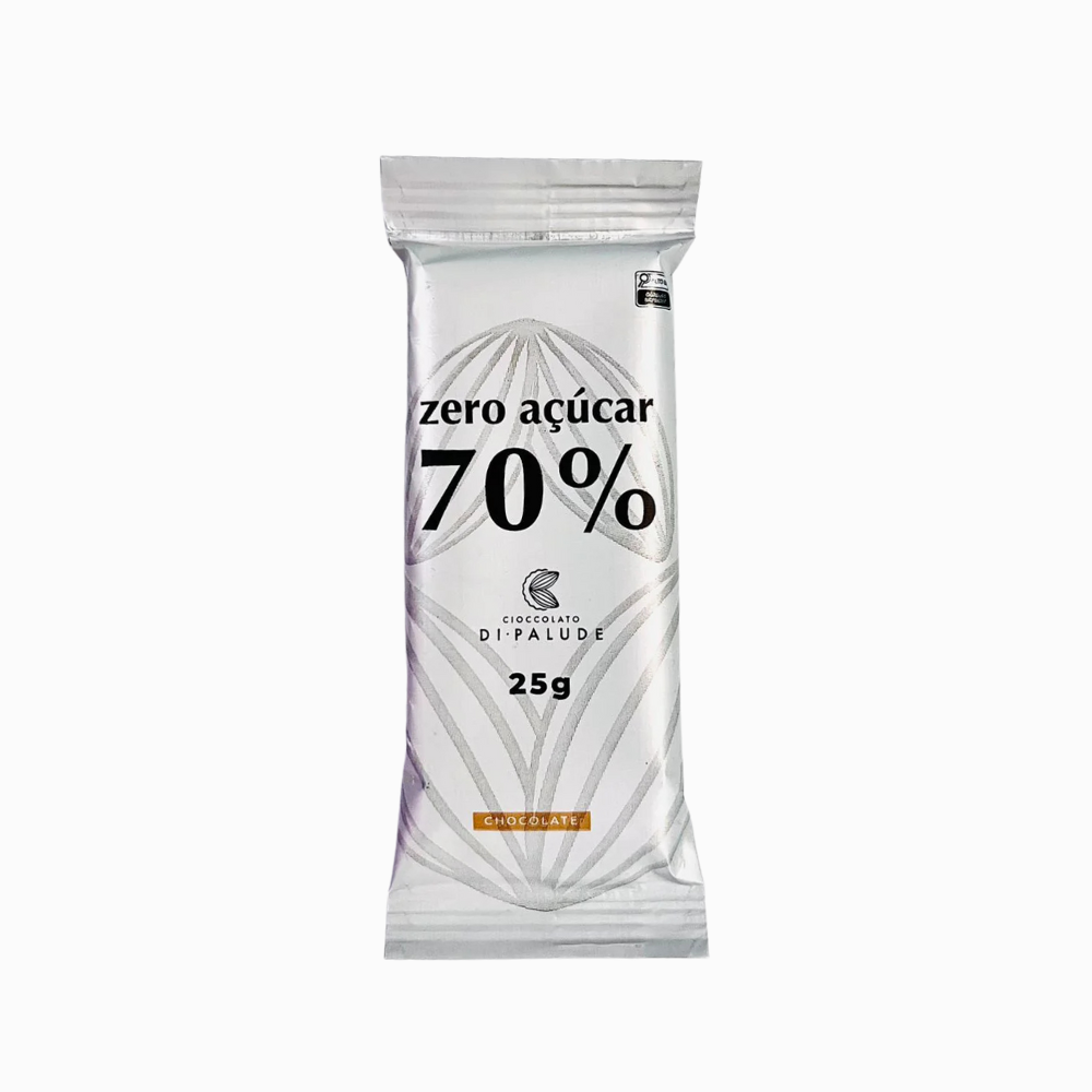 Chocolate 70% Zero Açúcar 25g
