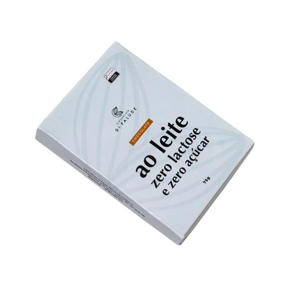 Chocolate ao Leite Zero Lactose e Zero Açúcar 75g Di Palude