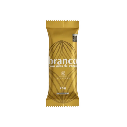 Chocolate Branco com Nibs de Cacau 25g