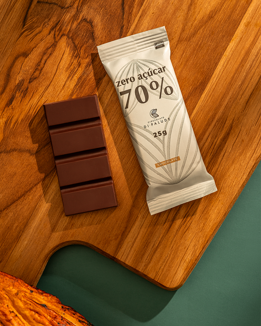 Chocolate 70% Cacau Zero Açúcar 25g