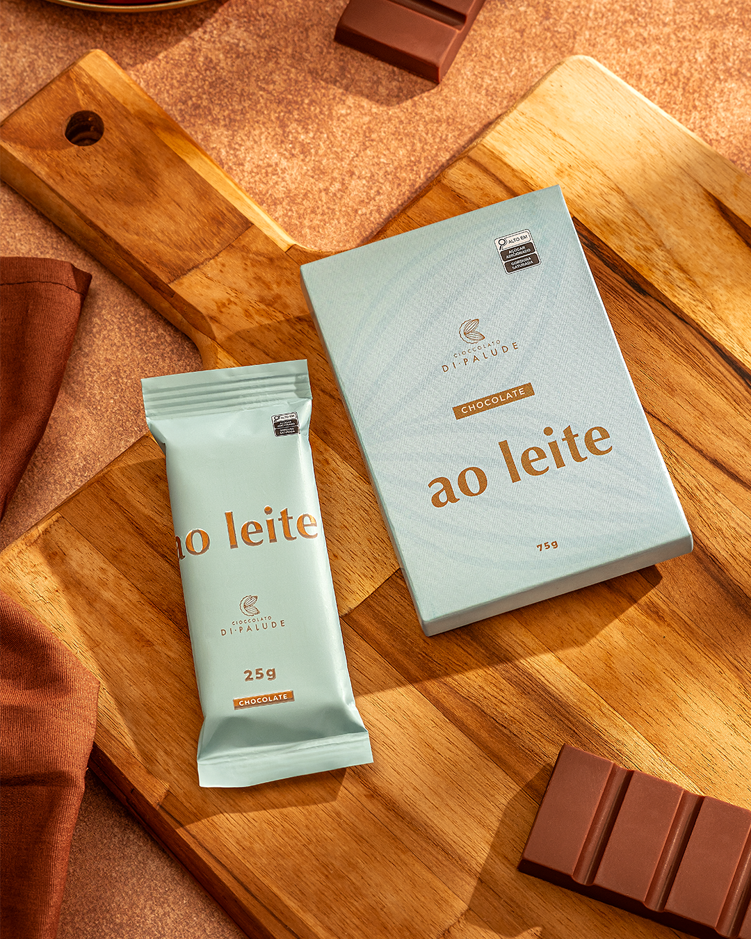 Chocolate ao Leite 44% Cacau 25g Artesanal