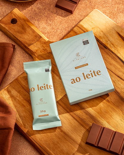 Chocolate ao Leite 44% Cacau 25g Artesanal