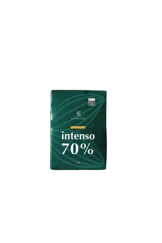 Barra de Chocolate Amargo 70% Cacau Gourmet 75g Di Palude