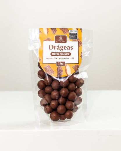 Drágeas de Cereal Crocante com Chocolate ao Leite 75g – Di Palude