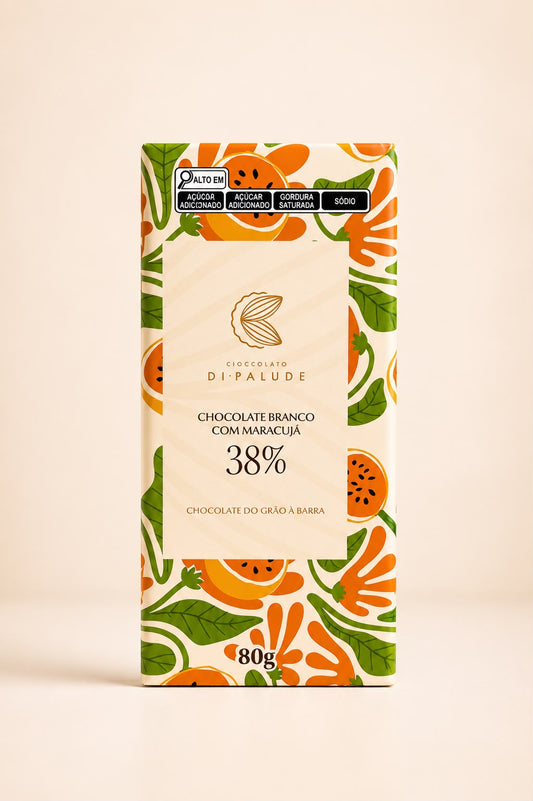 Barra de 80g Branco com maracujá