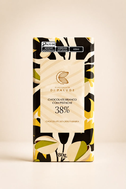 Barra 80g Branco com pistache