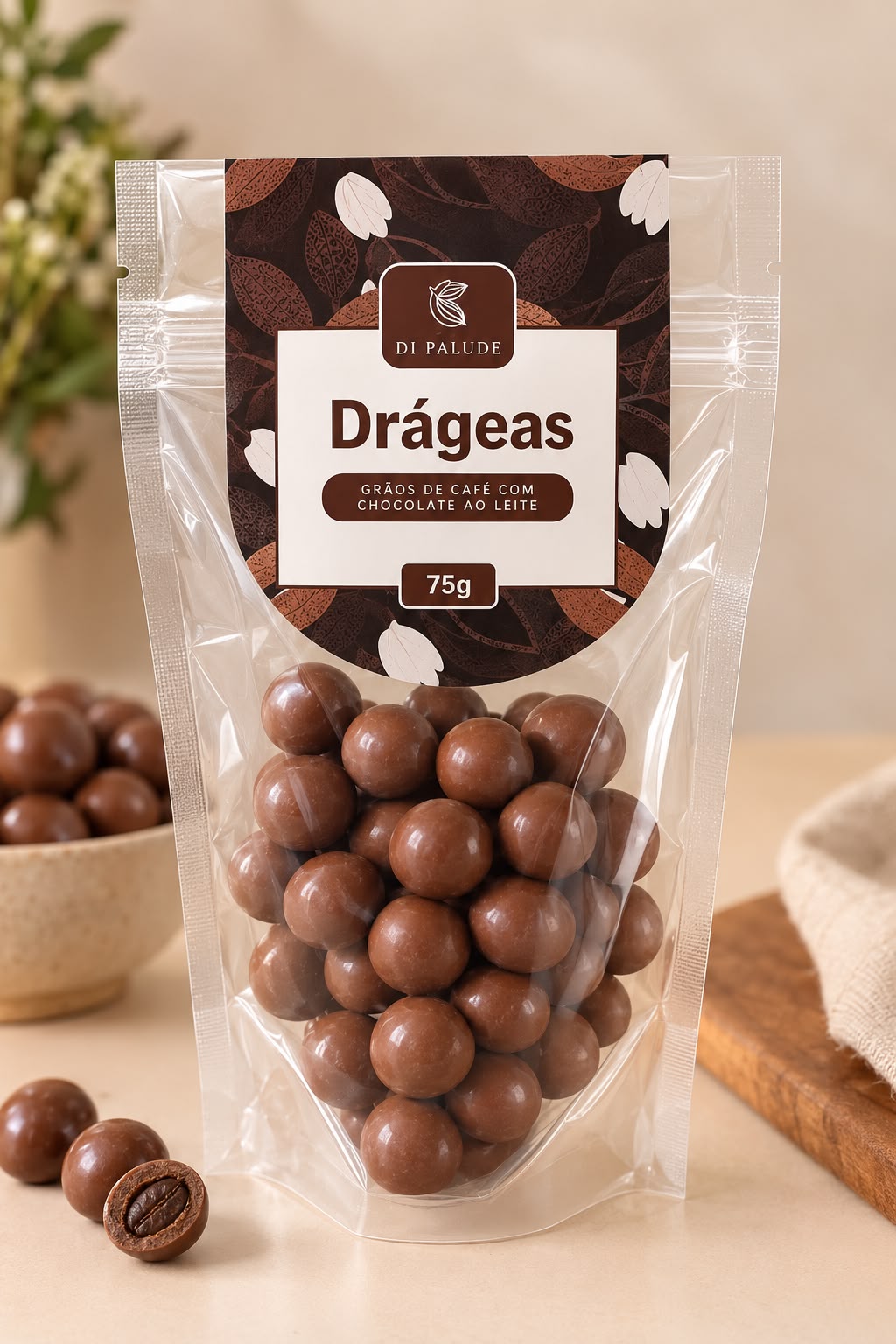 Drágea de Café com Chocolate ao leite 75g Di palude
