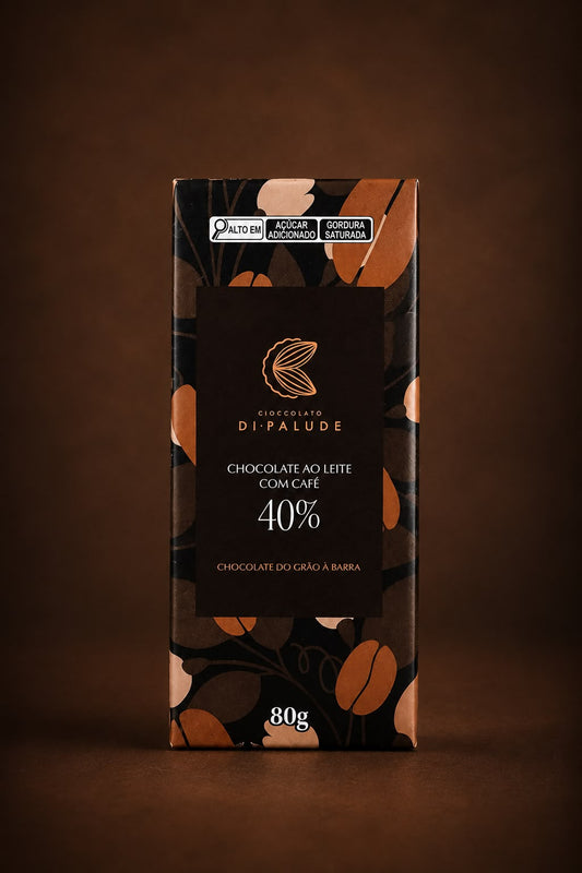 Barra 80g Ao Leite com Café