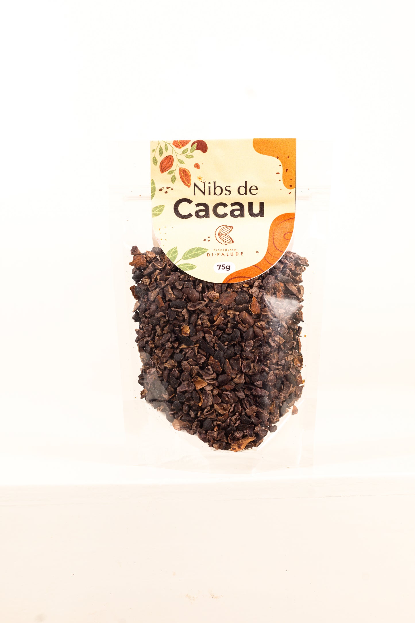 Nibs de Cacau Fino 75g | Snack Artesanal Crocante para o Dia a Dia Saudável — Di Palude